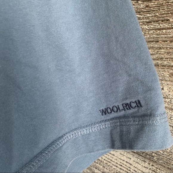 Woolrich Mens Blue Solid Short Sleeve Collared Polo Shirt Size XL - Picture 2 of 4